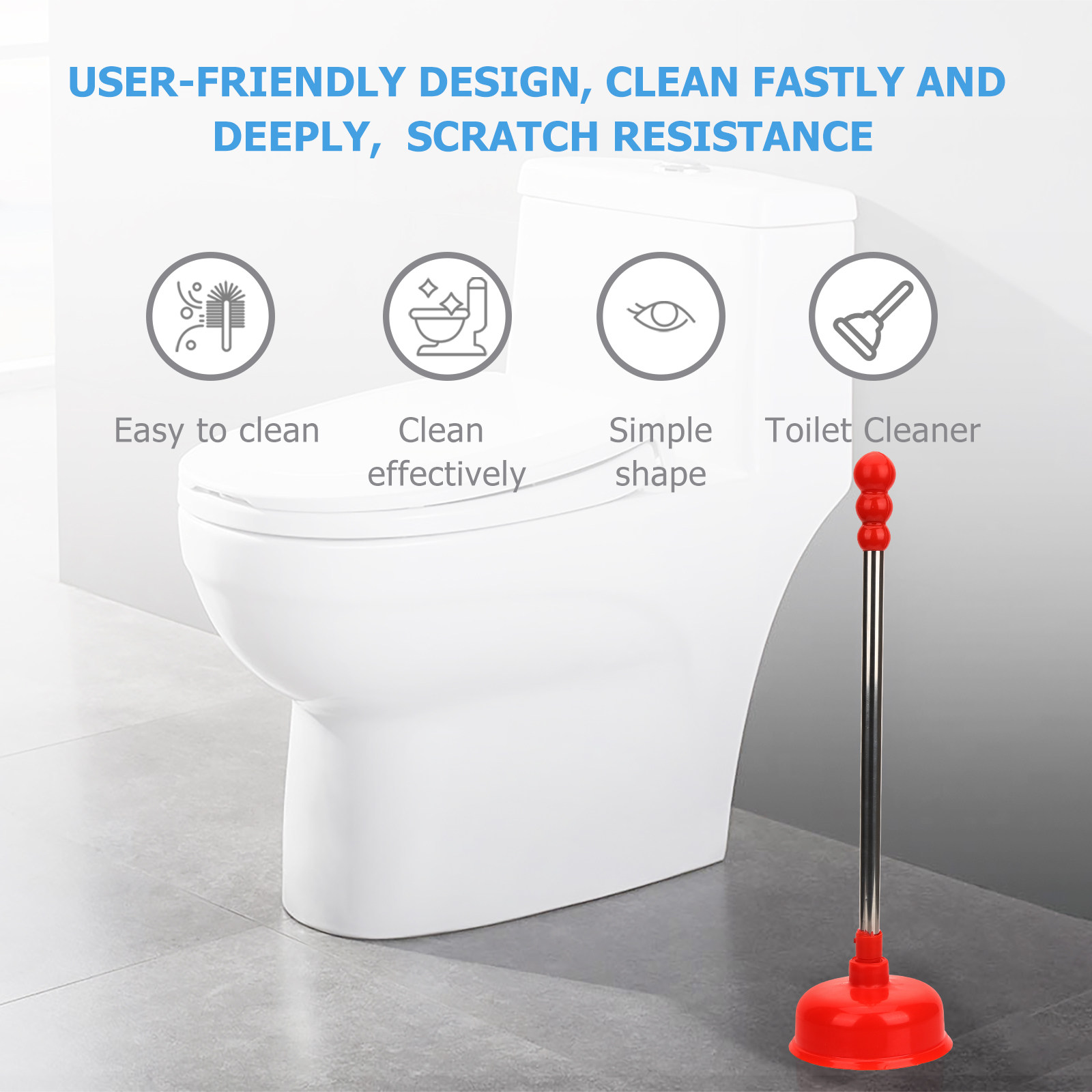 Efficient Long Handle Toilet P - Plunger Toilet review and price