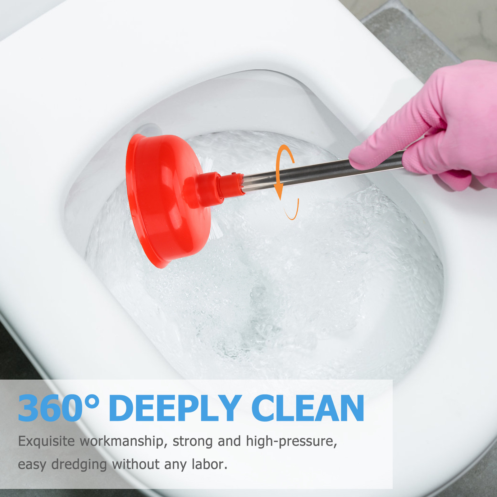 Efficient Long Handle Toilet P - Plunger Toilet review and price